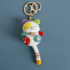 Small Cat Crochet Keychain Cute Kitten Bag Charm
