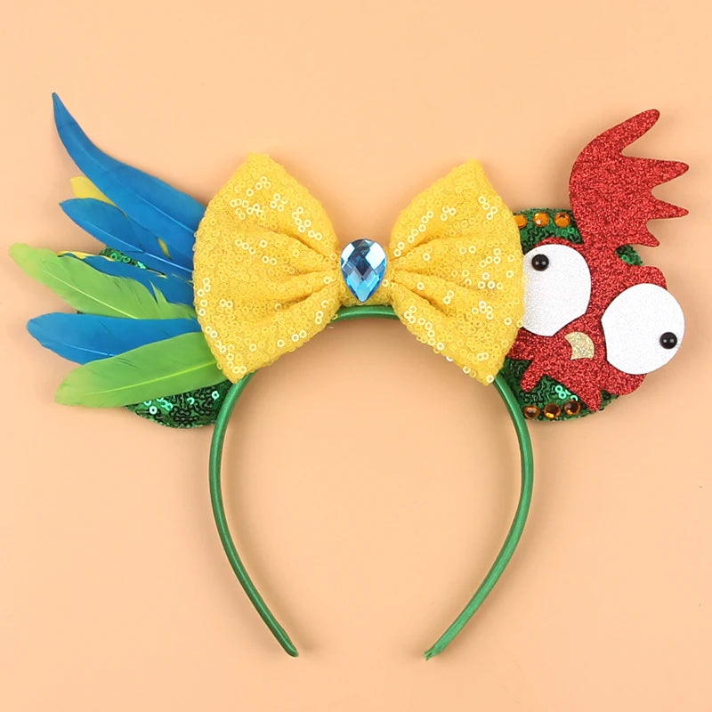 Sequin Mouse Ears Bow Headband for Women & Girls