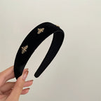 1PC Retro Hair Hoop Temperament Bee Wide Hair Hoop Hairbands For Women Girls French Versatile Fashion Headband Hair Accessories