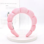 Velvet Sponge Spa Headband for Face Washing & Skincare