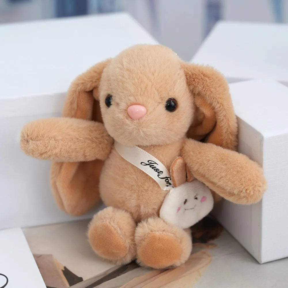 15cm Rabbit Fur Keychain Plush Bag & Car Charm