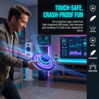 Magic Flying Helicopter Spinner Fingertip Upgrade Flight Gyro Fly Orb Hover Ball Mini Drone LED Light Luminous Toy Kids Gift Fun