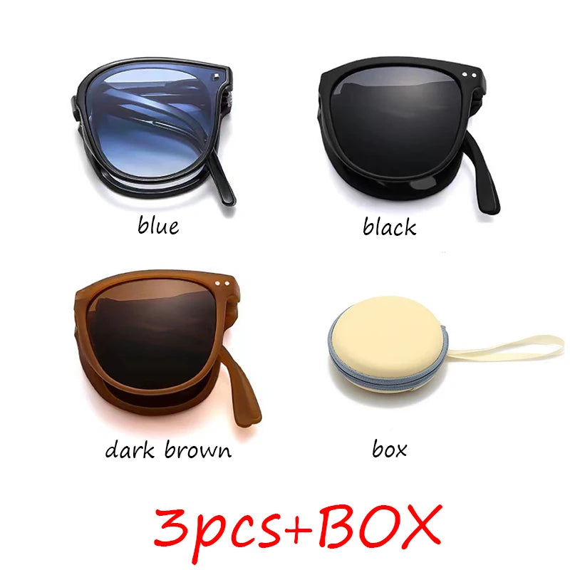 Folding Ultra Light UV400 Sunglasses for Men & Women