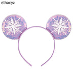 Mickey Cartoon Olaf Headbands for Kids Cute Snowman Ears Hair Accessories Women Elsa Frozen Hairband Girls Cosplay Headwear Gift