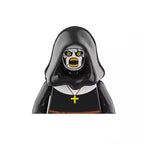 Novel Horrible Movie Halloween Pumpkin Witch Nun Vampire Zombies Building Blocks Mini Action Figure Toys