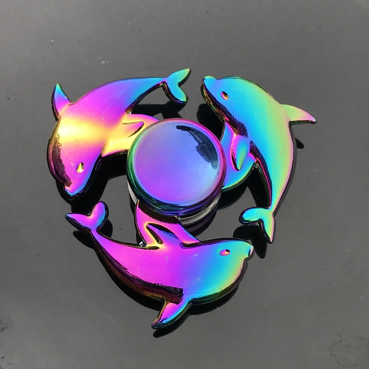 Rainbow Metal High-Speed Fidget Spinner