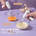 Wireless Electric Food Mixer – 3-Speed Portable Egg Beater & Frother