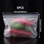 Reusable Silicone Food Storage Bags – Leakproof Freezer Storage Set