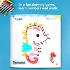 Kids Line Drawing & Number Learning Doodle Activity Book