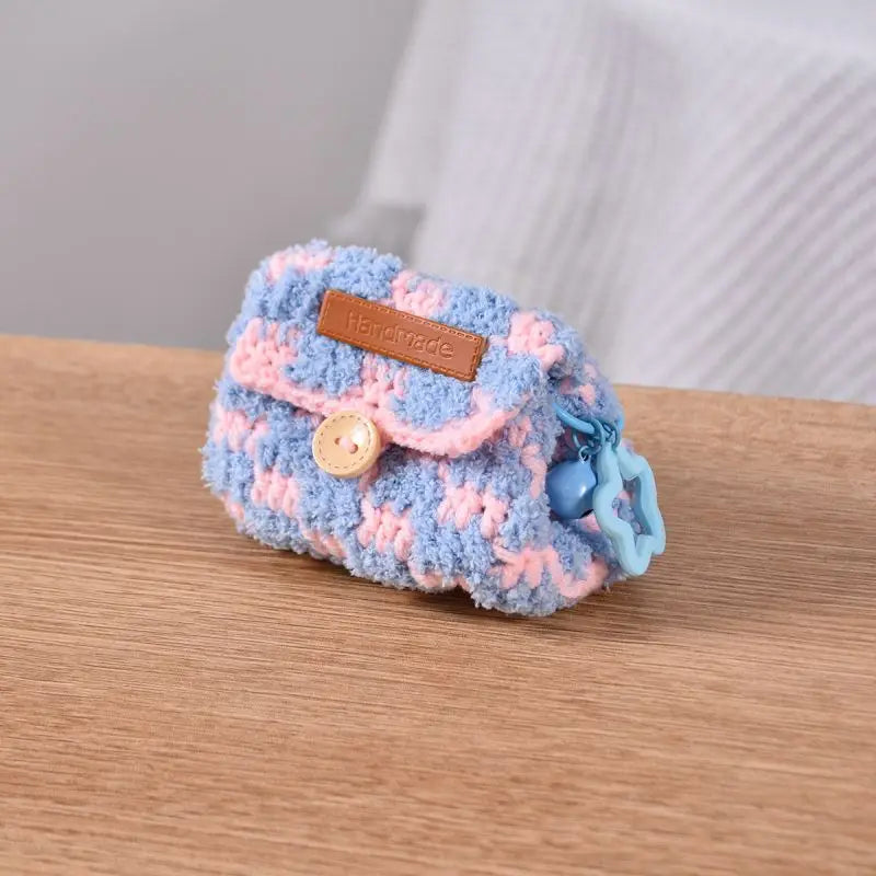 Cute Crochet Mini Coin Bag Keychain Storage Charm