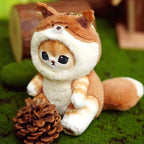 Long Tail Cat Plush Keychain Cute Animal Bag Charm