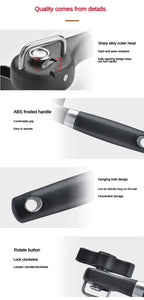 Stainless Steel Manual Can Opener with Side Cut & Bottle Opener Tool