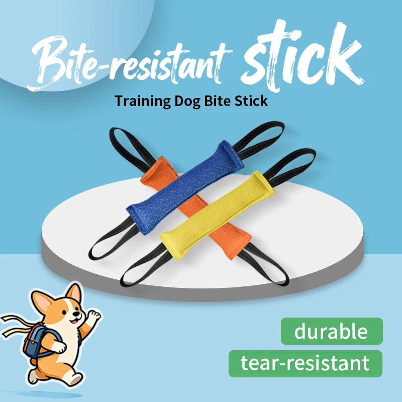 Jute Bite Pillow Dog Tug Toy for Interactive Training and Play