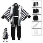 Anime Iguro Obanai Kimono Uniform Anime Pruik Cosplay Kostuum Halloween Feest