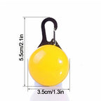 LED Glowing Pendant Flashlight Dog Cat Collar Pet Leads Glow Accessories Bright Necklace Luminous Collar Night Safety Decor