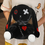 Spooky Gothic Bunny Stuffed Crazy Rabbit Plush Toys, Spooky Gothic Bunny Stuffed Animal Cute Horror Dreadful Bunny Doll, For Hal