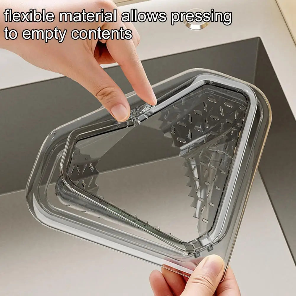 Magnetic Triangle Sink Strainer Basket – Kitchen Food Waste Filter