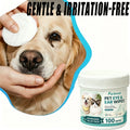 1Box 100Pcs Pet Eye Cleaning Wipes Fragrance Free Hypoallergenic Dog Cat Tear Stain Remover Gentle Soothing Ear Eye Care Wipes