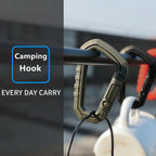 Tactical MOLLE Carabiner Clip EDC Keychain for Camping Gear