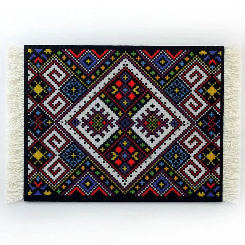 Mousepad Meal Mat Persian Carpet Style Rubber Anti-slip Durable Printing Rectangle Gaming Mouse Pads Coaster