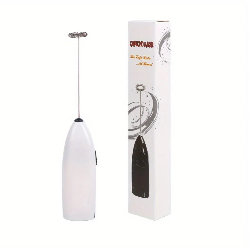 Handheld Electric Milk Frother – Mini Battery Powered Coffee & Egg Beater