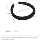 Retro Satin Polka Dot Sponge Headband for Women