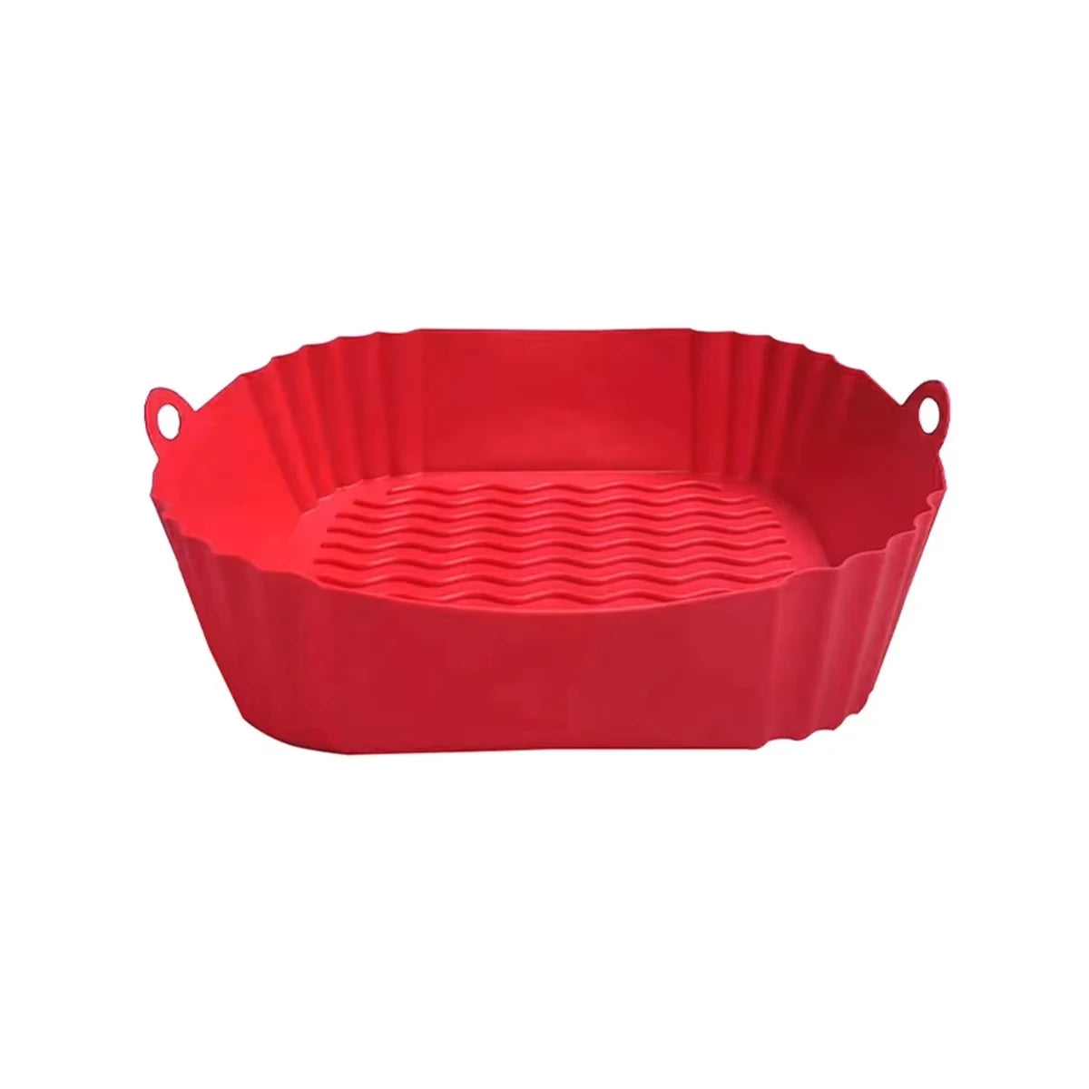Reusable Silicone Air Fryer Pot – Food Grade Square Baking Tray