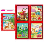 Magic Water Drawing Book with Reusable Coloring Pen for Kids Fun