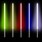 RGB Metal Lightsaber Rechargeable LED Cosplay Light Sword with Sound Effects