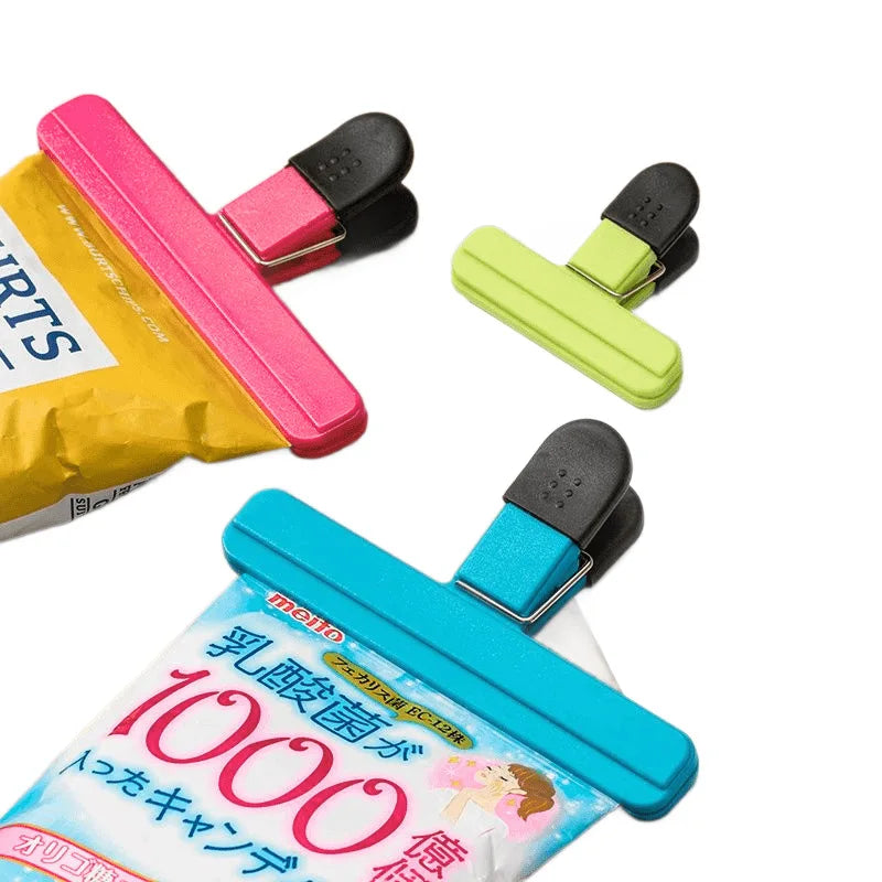 Portable Food Bag Sealing Clips – Reusable Kitchen Storage Seal Clamp for Snacks & Food Bags