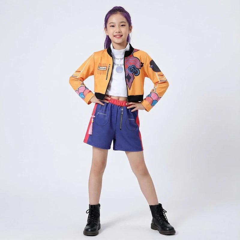 Rumi Girl Anime Cosplay Costume – Dance Performance Outfit