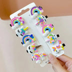 10PCS Cartoon Unicorn Hair Clips & Barrettes Set for Girls