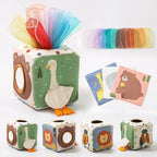 Montessori Cloth Tissue Box Sensory Activity Toy for Babies