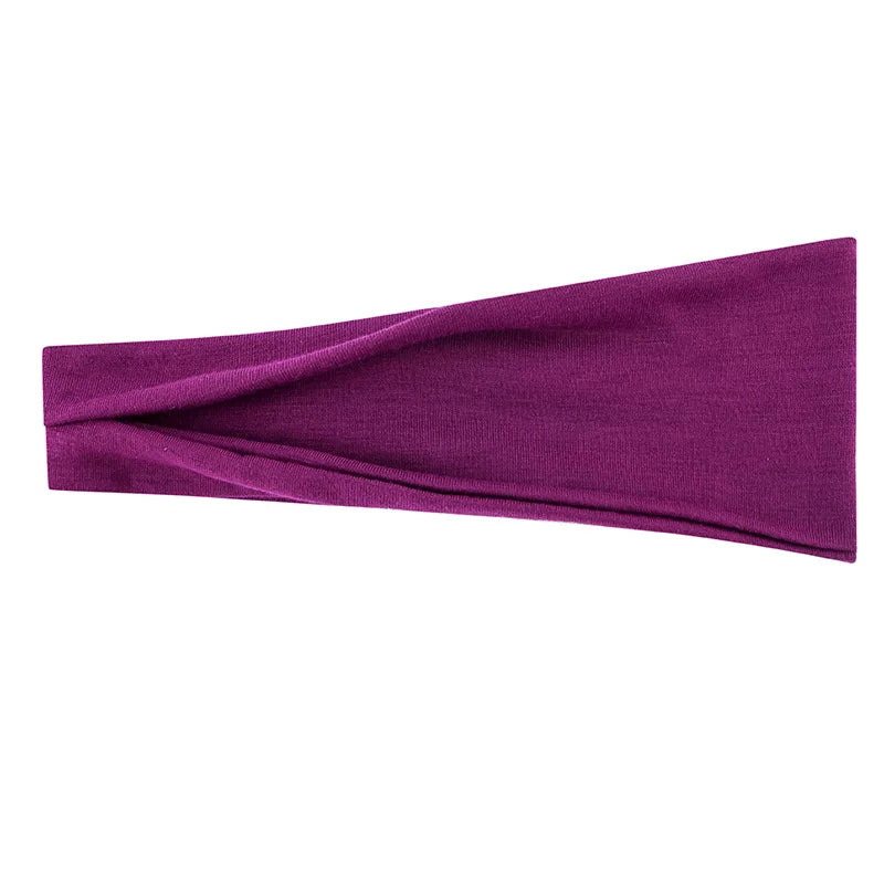Women's Solid Color Elastic Turban Yoga Headband