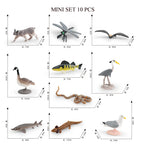 Mini Farm & Wildlife Animal Figurine Set