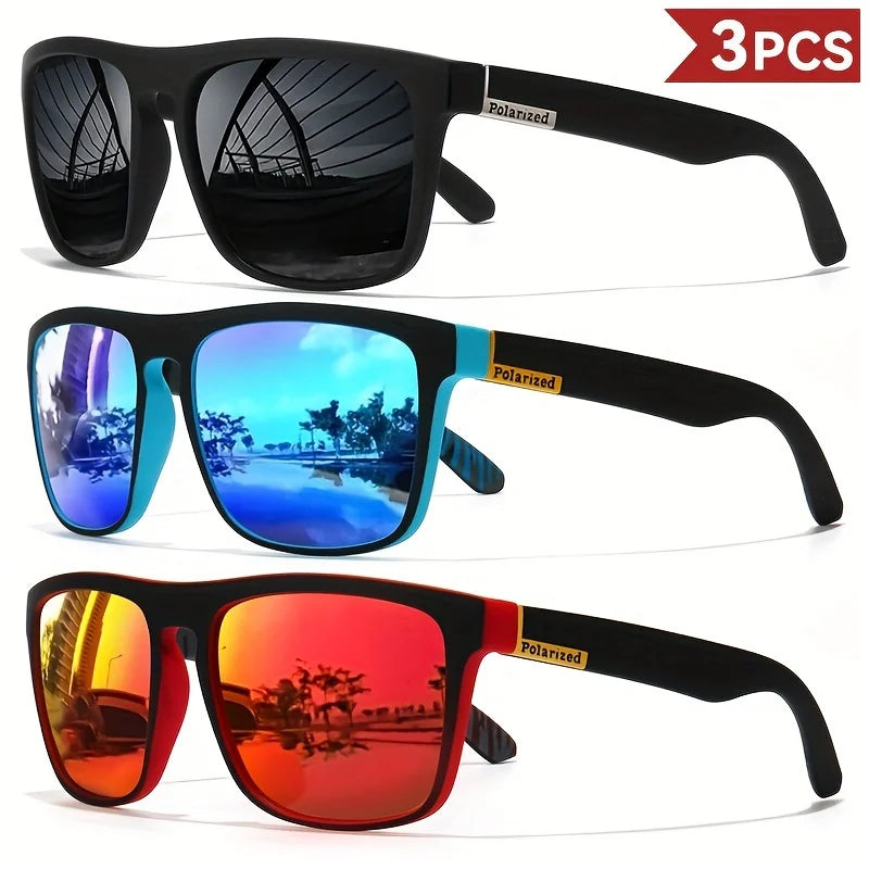Vintage Square Polarized UV400 Sunglasses for Men & Women