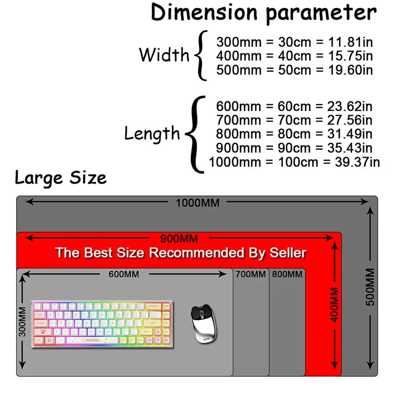 Mouse Pad Sakura Landscape Desk Accessories Mat Gamer Rug Xxl Keyboard Pad 1000X500x3MM Desk Mat Office Carpet Gaming Mouse Mats
