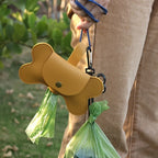10Pcs Extra Thick Dog Poop Bags (22x30cm), Leak-Proof Paw Print Pet Waste Bags