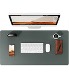 Large Mouse Pad,Office Desk Mat, Leather Desk Pad Protector, Non-Slip PU Leather Desk Blotter, Laptop Desk Pad