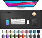 Mouse Pad Large Office Desk Mat ,Waterproof PU Leather Desktop Keyboard Desk Pad Gaming Mousepad Desk Writing Pad for home