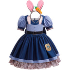 Girls Judy Hopps Bunny Police Costume Dress – Zootopia Outfit