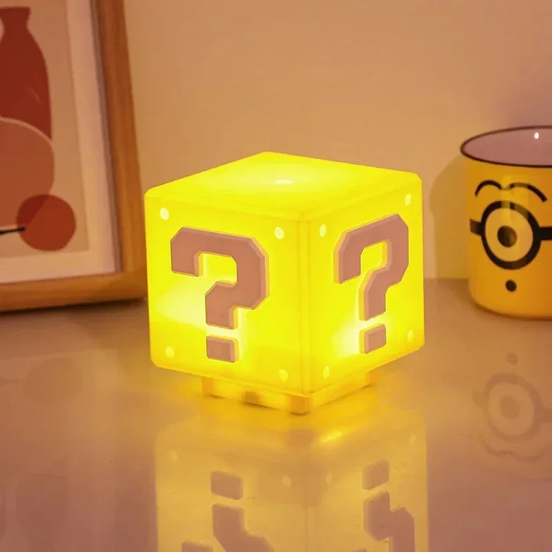LED Question Mark Brick Night Light With Music USB Charging Desk Lamp Light Birthday X-mas Gifts Creativity Interesting Friend