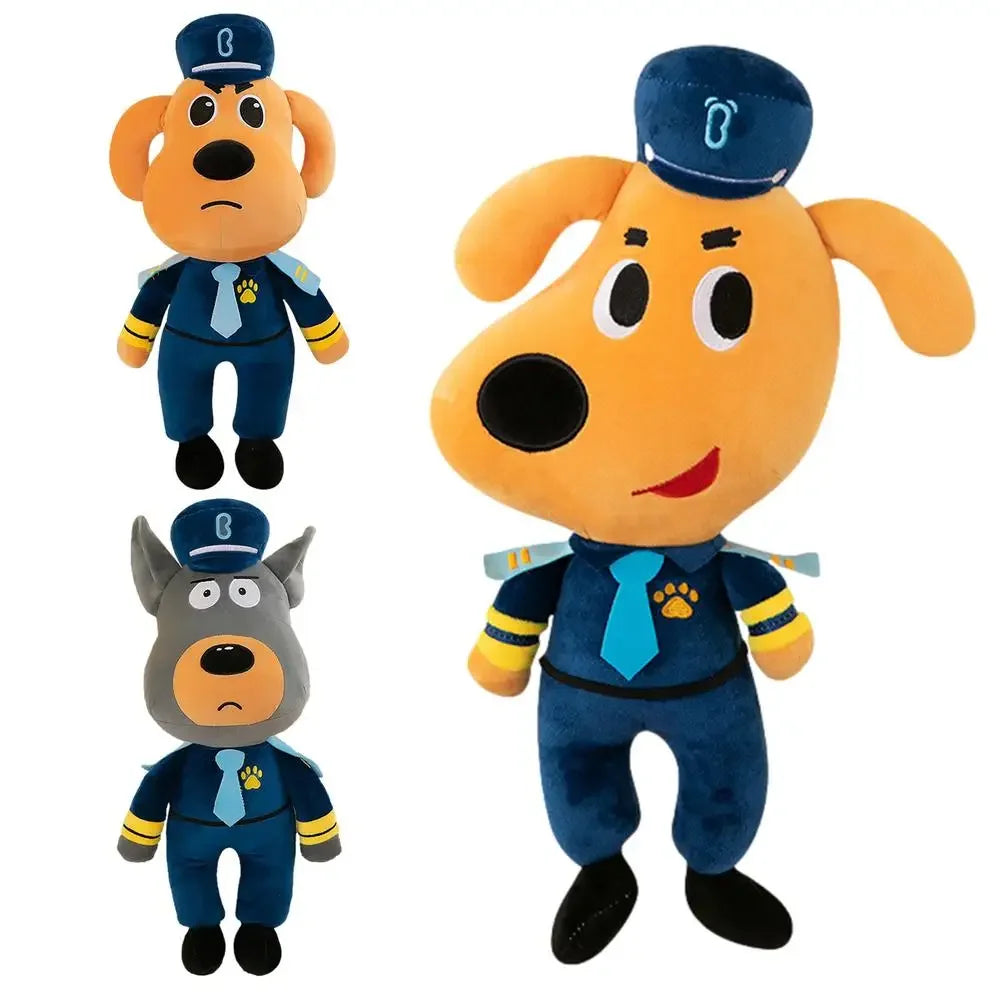 30CM Sheriff Labrador Dog Plush Toy Soft Stuffed Animal Doll