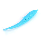 Silicone Fish Cat Toothbrush Toy for Interactive Teeth Cleaning Play