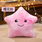 LED Light Star Plush Toy Soft Stuffed Star Pillow Doll Glowing Plush Baby Kid Toys Birthday Gift Home Deco