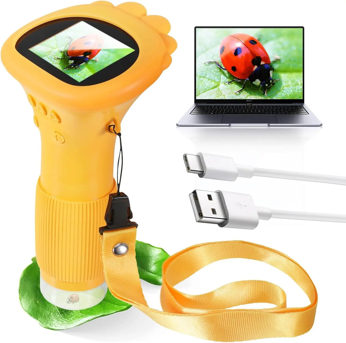 Kids 1000X Digital Microscope with LED Photo & Video Function