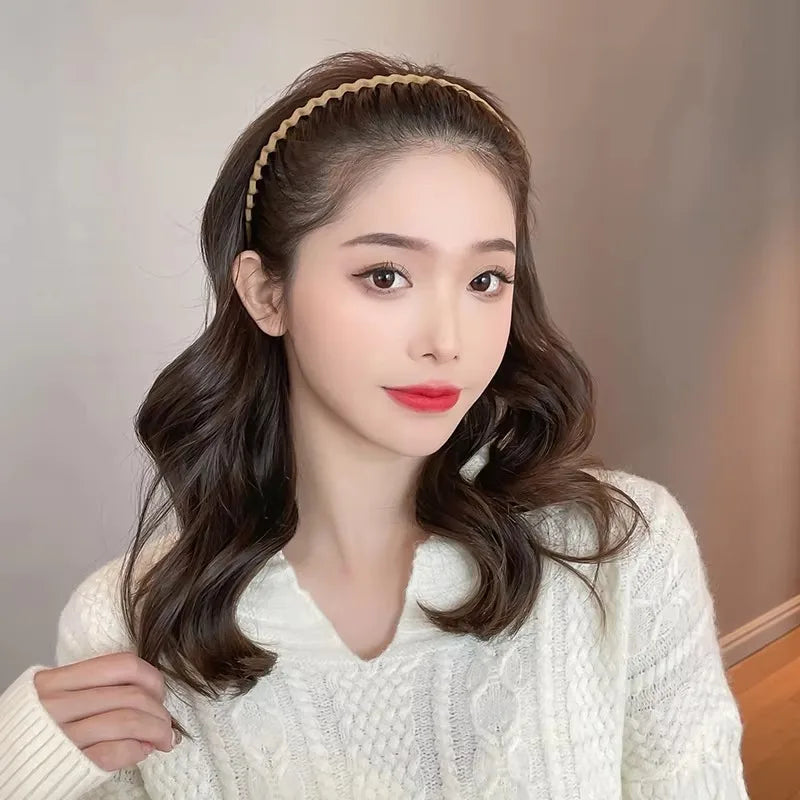 3PCS Wave Toothed Non-Slip Hairband Set for Women