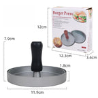 Non Stick Burger Press Patty Maker Metal Hamburger Mold for BBQ Cooking
