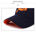 Embroidered Cotton Snapback Baseball Cap for Casual Outdoor Style