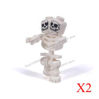 Halloween Scene Building Blocks Skeletons Ghosts Army King Assembled Charactesrs Figures DIY Accessories Bricks Toys Kids Gifts